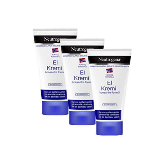 Neutrogena Norveç Formülü El Kremi Parfümlü 50 Ml X 3 Adet El Bakımı Fiyatı