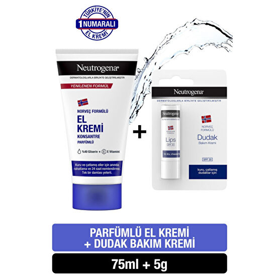 Neutrogena Parfümlü El Kremi 75 ml Dudak Kremi El Bakımı Fiyatı