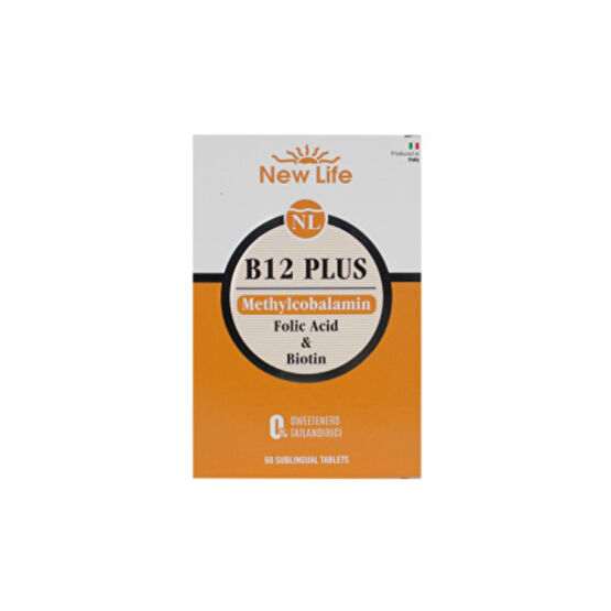 New Life B12 Plus 60 Dilaltı Tablet - Vişne 7640128140139.
