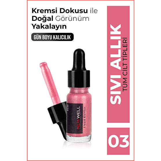 New Well Sıvı Allık (sedefli) No03 Allık Fiyatı