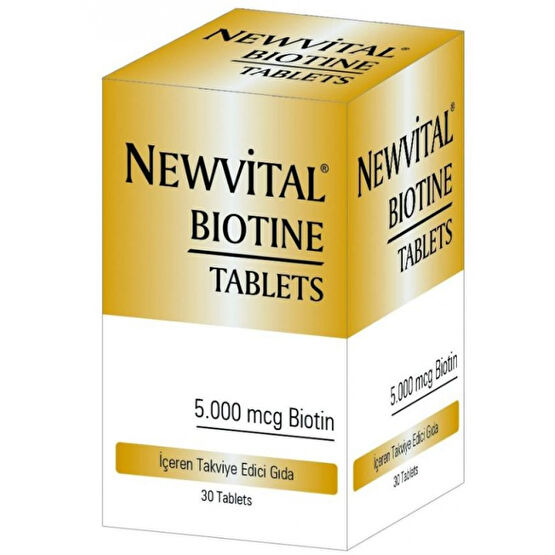 Newvital Biotine 5000Mcg 30 Tablet Kişisel Bakım Gereçleri Fiyatı