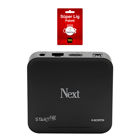 Next Star 4K TV Box - 3 Aylık TOD Süper Lig Paketi Medya Oynatıcı / Player Fiyatı
