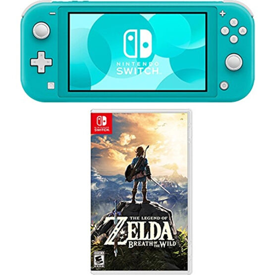 Nintendo Switch Lite Konsol Turkuaz + The Legend Of Zelda Breath Of The Wıld Oyun Nintendo Oyunu Fiyatı