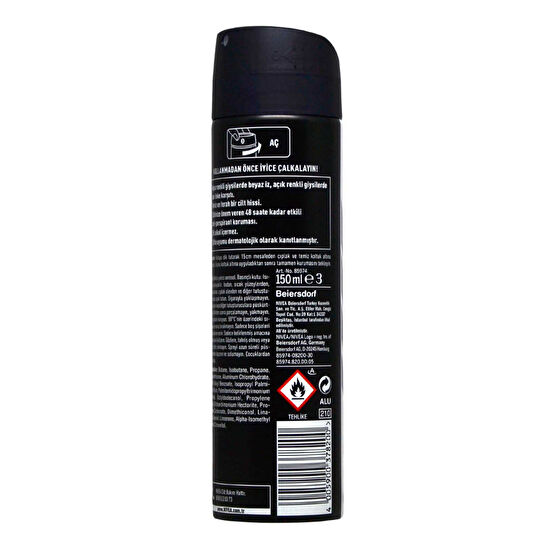 Nivea Deodorant 150 ml Erkek İnvisible Black&amp;White Fresh