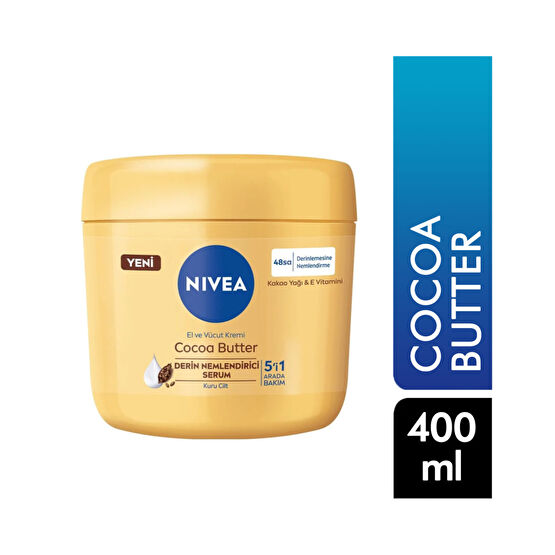 Nivea El ve Vücut Bakım Kremi 400 ml Cocoa Butter El Bakımı Fiyatı