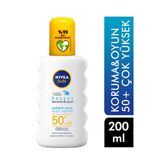Nivea Sun Kids Güneş Koruyucu 200 ml Sprey 50+ Çok Yüksek Güneş Sonrası Kremler ve Losyonları Fiyatı