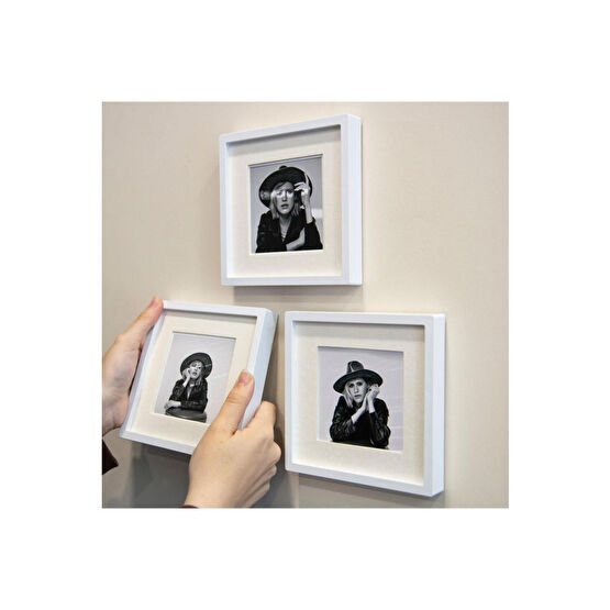 Nobbystar Yapışkanlı Sök-tak Paspartulu Beyaz 14x14cm Plastik Pola Kare Fotoğraf Çerçevesi - 3lü paket Resim & Fotoğraf Çerçevesi Fiyatı