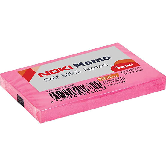 Noki Memo Yapışkanlı Not Kağıdı 50X75 mm Pembe Not Defteri & Bloknot Fiyatı
