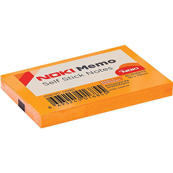 Noki Memo Yapışkanlı Not Kağıdı 50X75 mm Turuncu Not Defteri & Bloknot Fiyatı