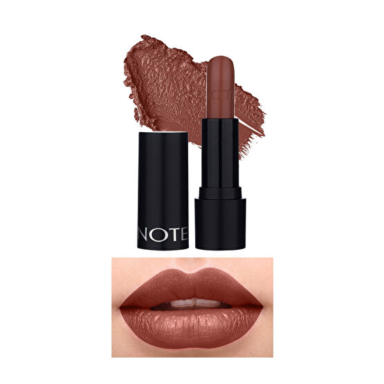 NOTE Deep Impact Lipstick Kremsi Dokulu Yarı Parlak Ruj 06 Cinnamon - Kahverengi Rujlar & Dudak Parlatıcıları Fiyatı