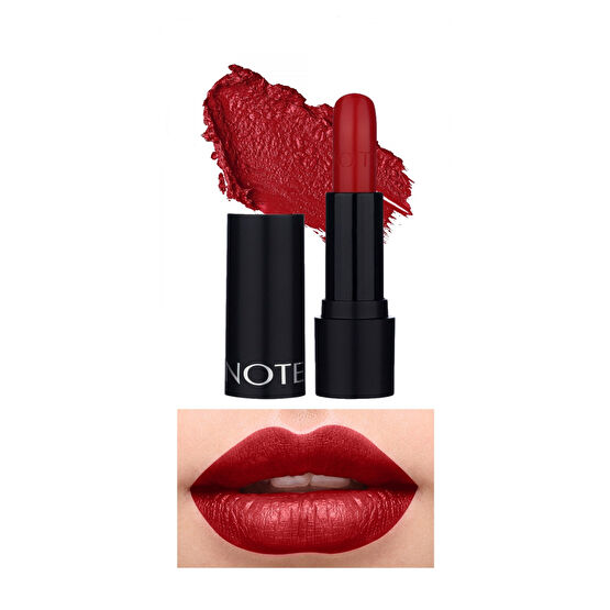 NOTE Deep Impact Lipstick Kremsi Dokulu Yarı Parlak Ruj 13 Impressive Red - Kırmızı Rujlar & Dudak Parlatıcıları Fiyatı