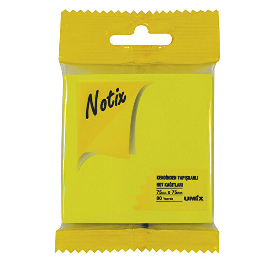 Notix Neon 80 Yaprak Sarı Post-It 75x75 Not Defteri & Bloknot Fiyatı