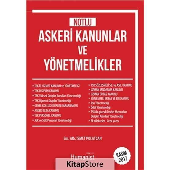 Notlu Askeri Kanunlar ve Yönetmelikler - İsmet Polatcan