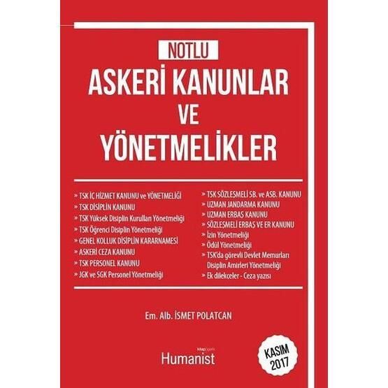 Notlu Askeri Kanunlar ve Yönetmelikler - İsmet Polatcan