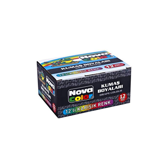 Nova Color Kumaş Boyası 12 Renk Şişe Kumaş Boyası Fiyatı
