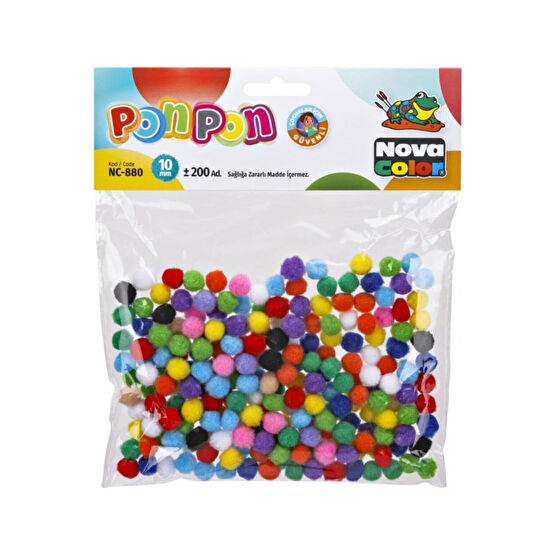 Nova Color Ponpon 10 Mm. 200 Adet Nc-880 Yaş Günü & Parti Fiyatı