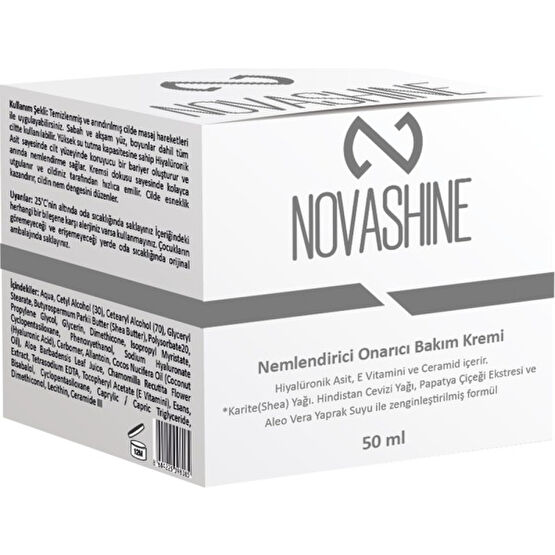 Novashine Nemlendirici Onarıcı Yüz Bakım Kremi 50 ml Nemlendiriciler Fiyatı