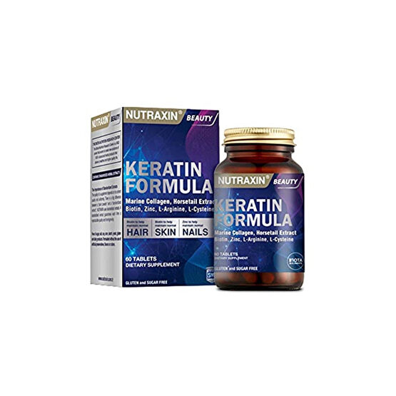 Nutraxin Keratin Formula 60 Tablet - Saç Bakım Vitamini