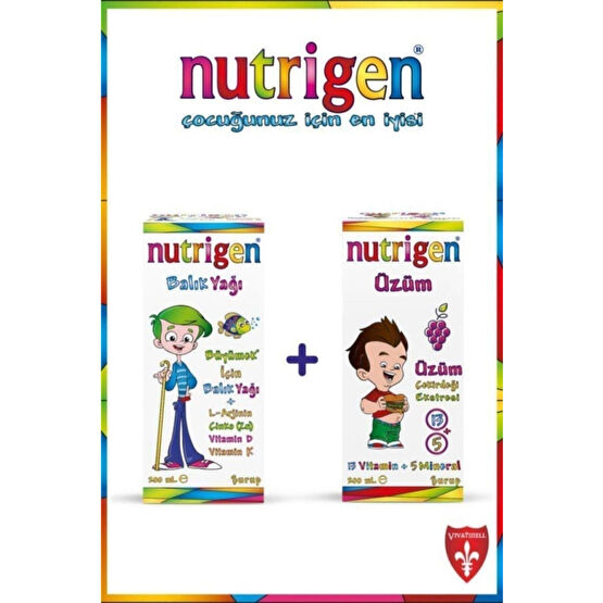 Nutrigen Kofre Balık Yağı Şurup Üzüm Şurup 200 ml 200 ml Balık Yağı / Omega 3 - 6 - 9 Fiyatı