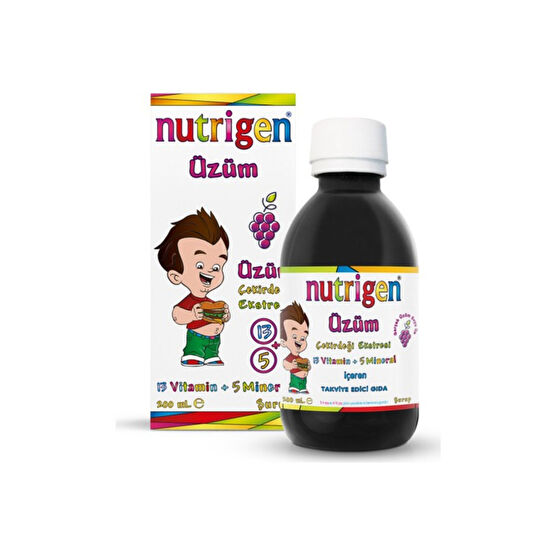 Nutrigen Üzüm Çekirdeği Ekstreli Vitamin Mineral Şurubu 200 ml