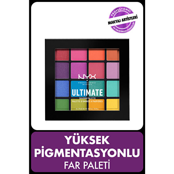 NYX Professional Makeup Göz Farı Paleti - Ultimate Shadow Palette Brights 800897017651