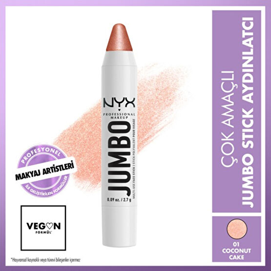 Nyx Professional Makeup Jumbo Face Stick | Çok Amaçlı Stick Aydınlatıcı - Coconut Cake Aydınlatıcı Fiyatı