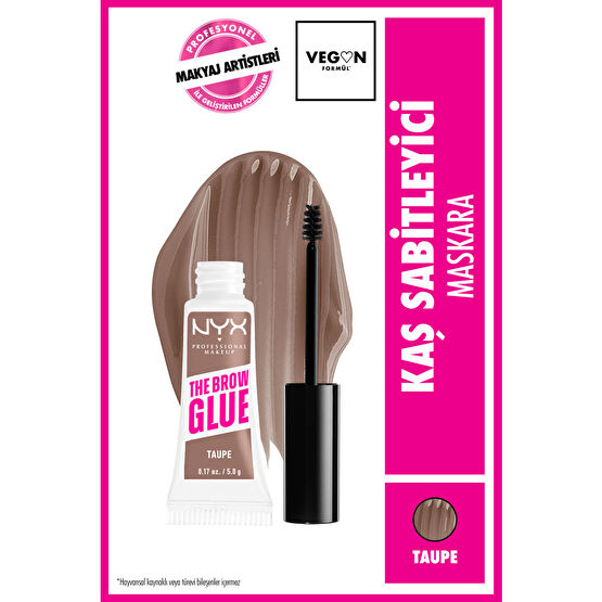 NYX Professional Makeup The Brow Glue Instant Brow Styler Kaş Sabitleyici Maskara - Taupe Kaş Makyajı Fiyatı