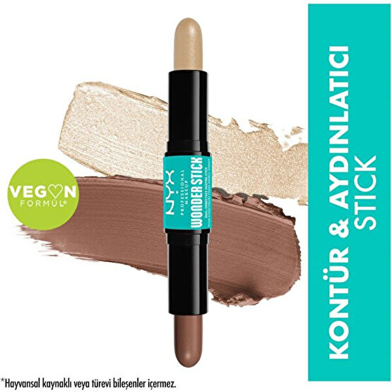 Nyx Professional Makeup Wonder Stick Çift Taraflı Krem Kontür & Aydınlatıcı Stick - Universal Light Aydınlatıcı Fiyatı