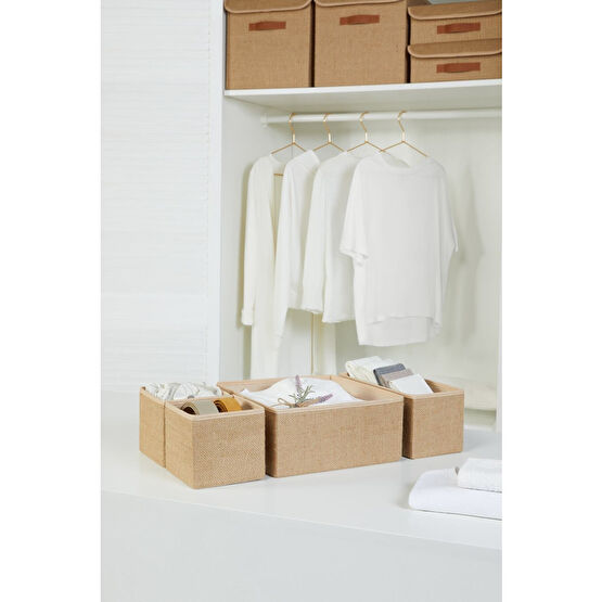 Ocean Home Textile Jüt Çekmece Içi Dolap Çamaşır Düzenleyici Çocuk Odası Katlanır Saklama Kutusu Organizer Set Dolap İçi Düzenleyici Fiyatı