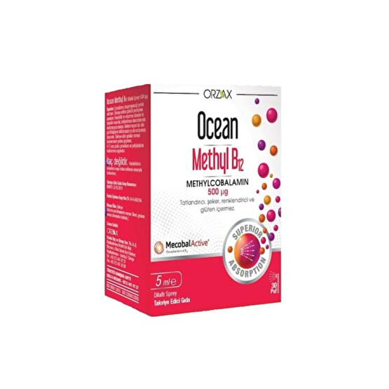 Ocean Methyl B12 Sprey 500 Mcg 5 Ml Sağlık / Diyet Fiyatı