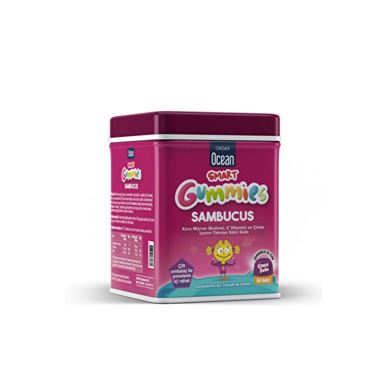 Ocean Ocean Smart Gummies Sambucus Takviye Edici Gıda 64 Adet Sağlık / Diyet Fiyatı