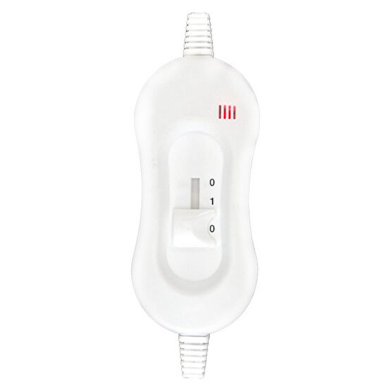 Ocm Çift Kişilik ve Tek Kişilik Elektrikli Battaniye Anahtarı Sigortalı Led'li (Beyaz) - Beyaz - 120 x 150 cm Elektrikli Battaniyeler Fiyatı