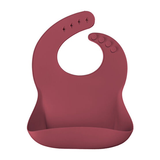 Oioi Basic Silikon Mama Önlüğü Velvet Rose Standart Beden Mama Önlüğü Fiyatı