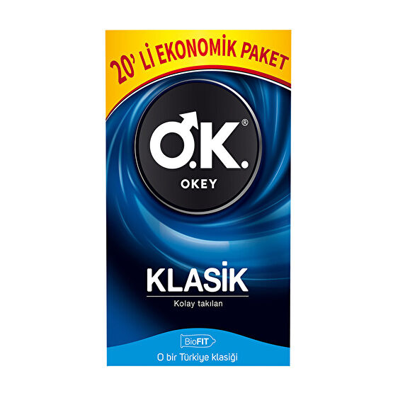 Okey Klasik Prezervatif 20'li Prezervatif / Kondom Fiyatı