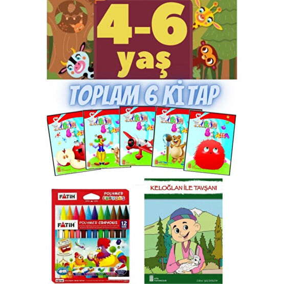 Okul Öncesi Boyama ve Etkinlik 4-6 Yaş Eğitim Seti Çocuk Masal Fiyatı