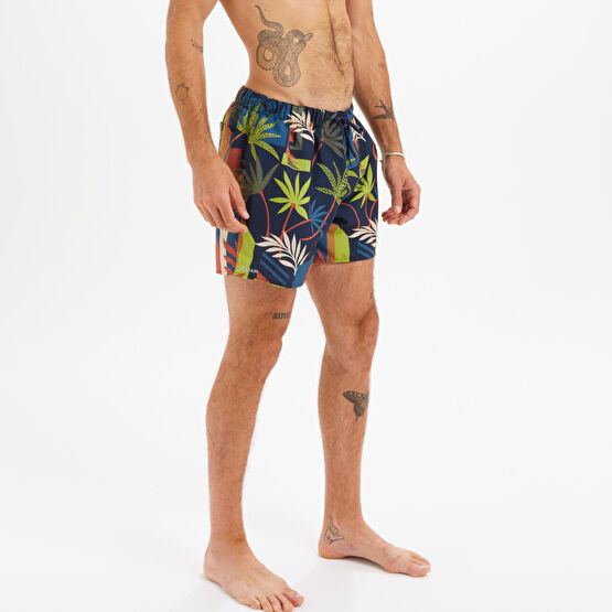 Olaian Boardshort Surf 100 15" Evasion Darkblue Şort & Kapri (Outdoor) Fiyatı
