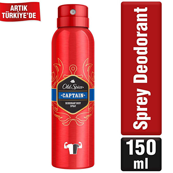 Old Spice Body Sprey Captain 150 ml Deodorantlar Fiyatı
