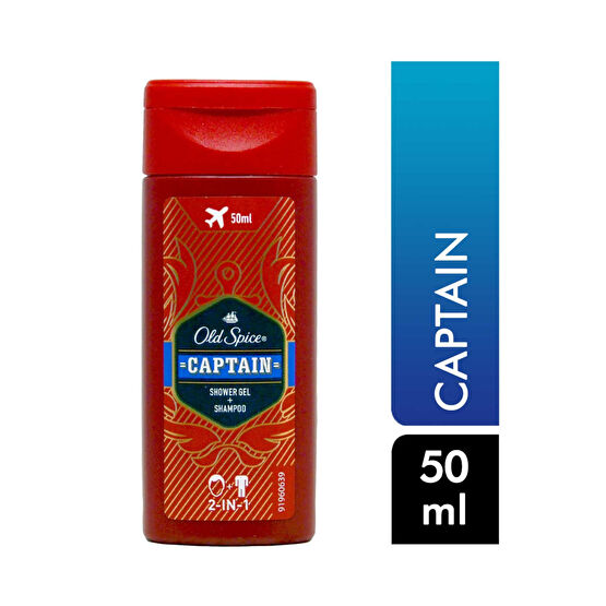 Old Spice Duş Jeli ve Şampuan 50 ml 2 si 1 Arada Captain Duş Jelleri ve Banyo Köpükleri Fiyatı