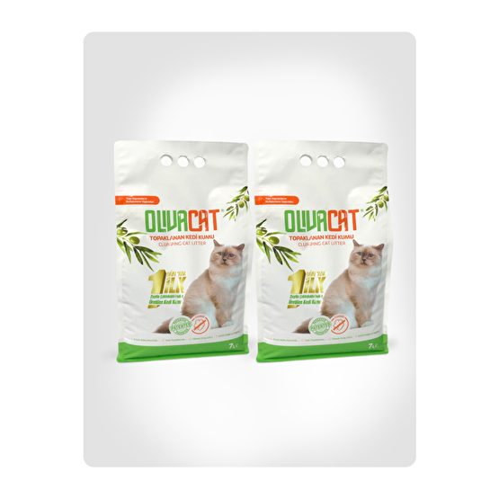 Olivacat Zeytin Çekirdeğinden Üretilen Topaklanan Kedi Kumu 14 L