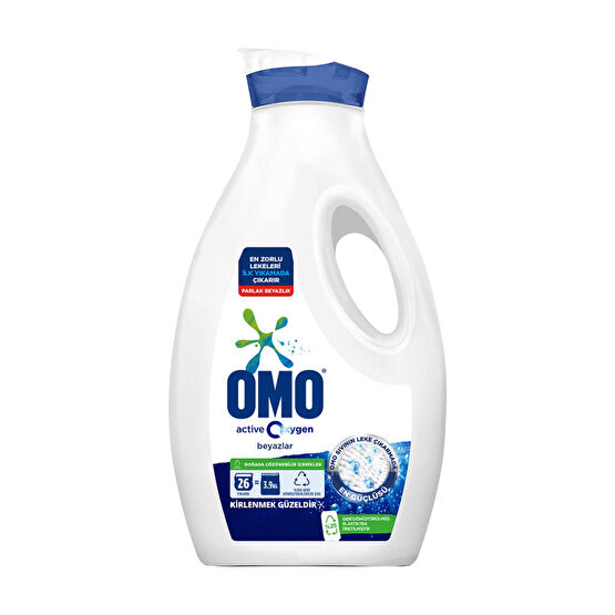 Omo Sıvı Çamaşır Deterjanı 1,69 lt 26 Yıkama Active Oxygen Beyaz