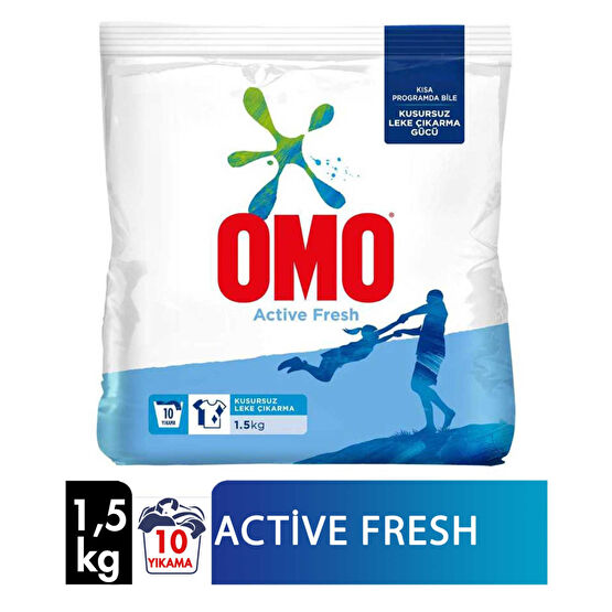 Omo Toz Çamaşır Deterjanı 1,5 kg 10 Yıkama Active Fresh Çamaşır Deterjanı Fiyatı