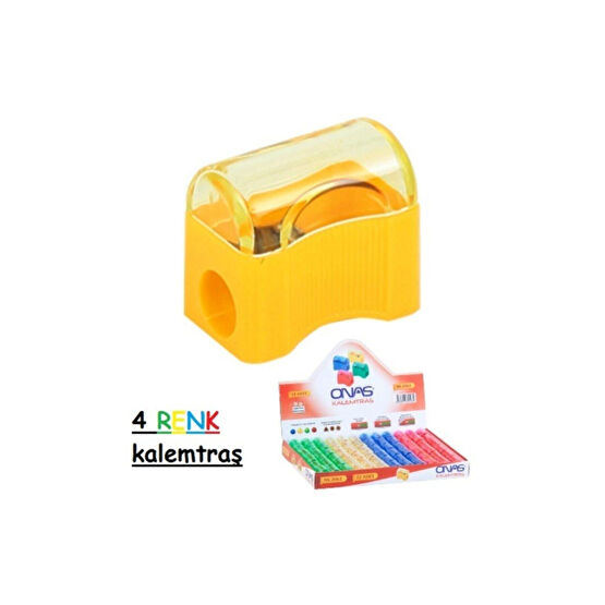 Onas Öğrenci Kalemtraşı Kapaklı 4 Adet Kalemtıraş Fiyatı