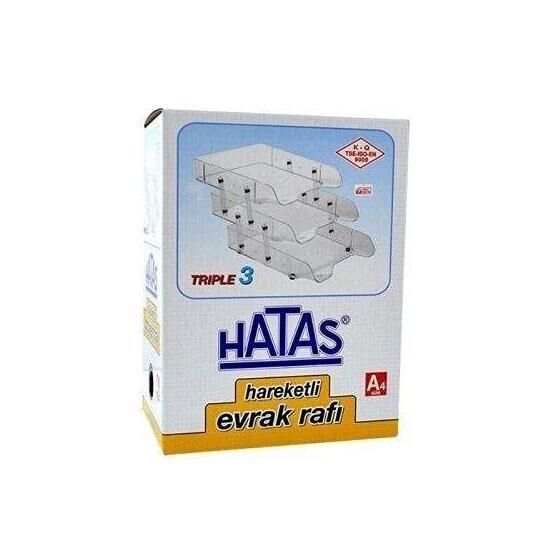 Önder Hareketli 3'lü Şeffaf Evrak Rafı