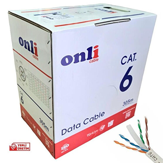 Onli Cat6A 23Awg UTP 305 M Gri Network Kablosu Ağ / Network Kablosu Fiyatı