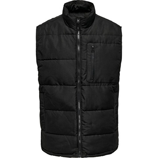 Only & Sons Onsjake Fermuar Kapamalı Relaxed Fit Kapitone Şişme Yelek Erkek Yelek 22024229 Erkek Yelek Fiyatı