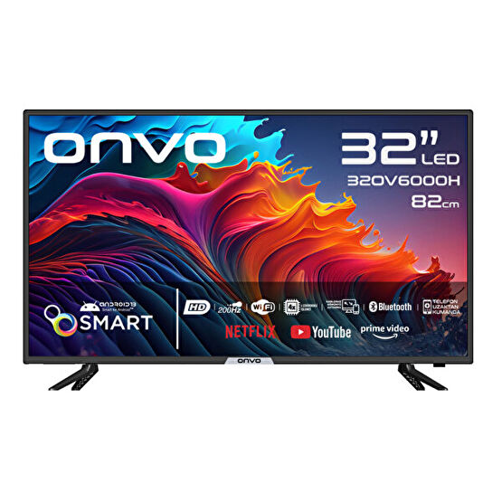 Onvo 320V6000H 32" HD Ready Android 13 Smart Led Televizyon Televizyonlar Fiyatı