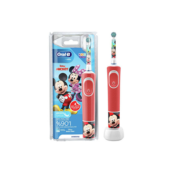 Oral-B D100 Çocuk Şarj Edilebilir Diş Fırçası Mickey Şarjlı Diş Fırçası ve Aksesuarları Fiyatı