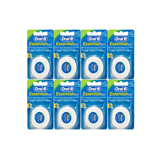 Oral-B Essential Floss Mint Naneli 50 mt 8 Adet Diş Ipi Diş İpleri Fiyatı