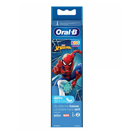 Oral-B Şarjlı Diş Fırçası Yedek Başlık 2'li Spiderman Diğer Fiyatı