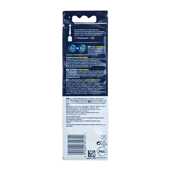 Oral-B Şarjlı Diş Fırçası Yedek Başlık 4'lü Cross Action Siyah
